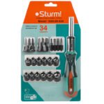 Отвертка с насадками Sturm! 34 предмета 1040-09-S34