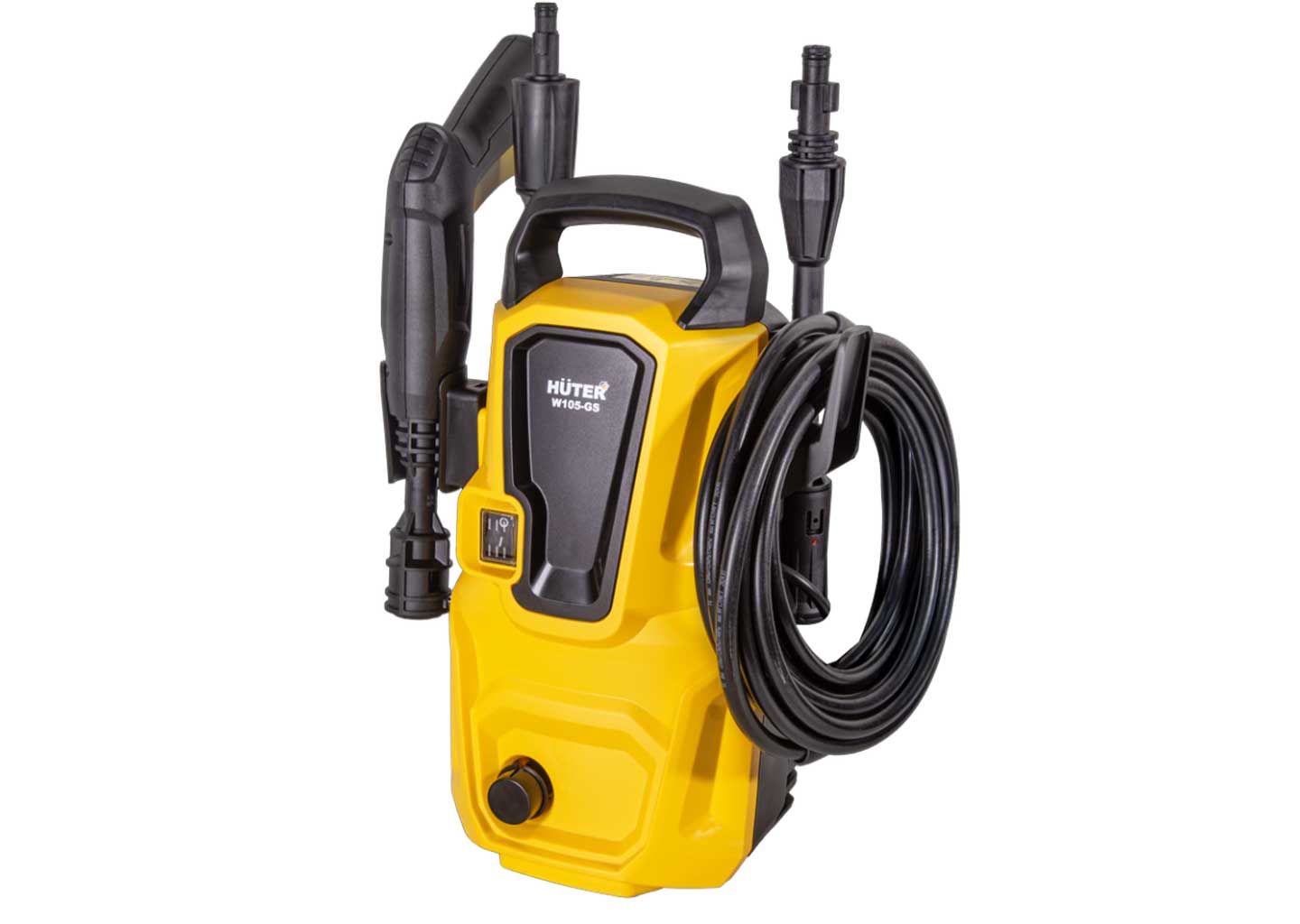 Мойка высокого давления Huter W105-GS Мойка высокого давления Huter W105-GS с алюминиевой помпой и пеногенератором