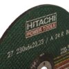 Диск зачистной по металлу 230x6.0x22.2 мм Hitachi 23060HR