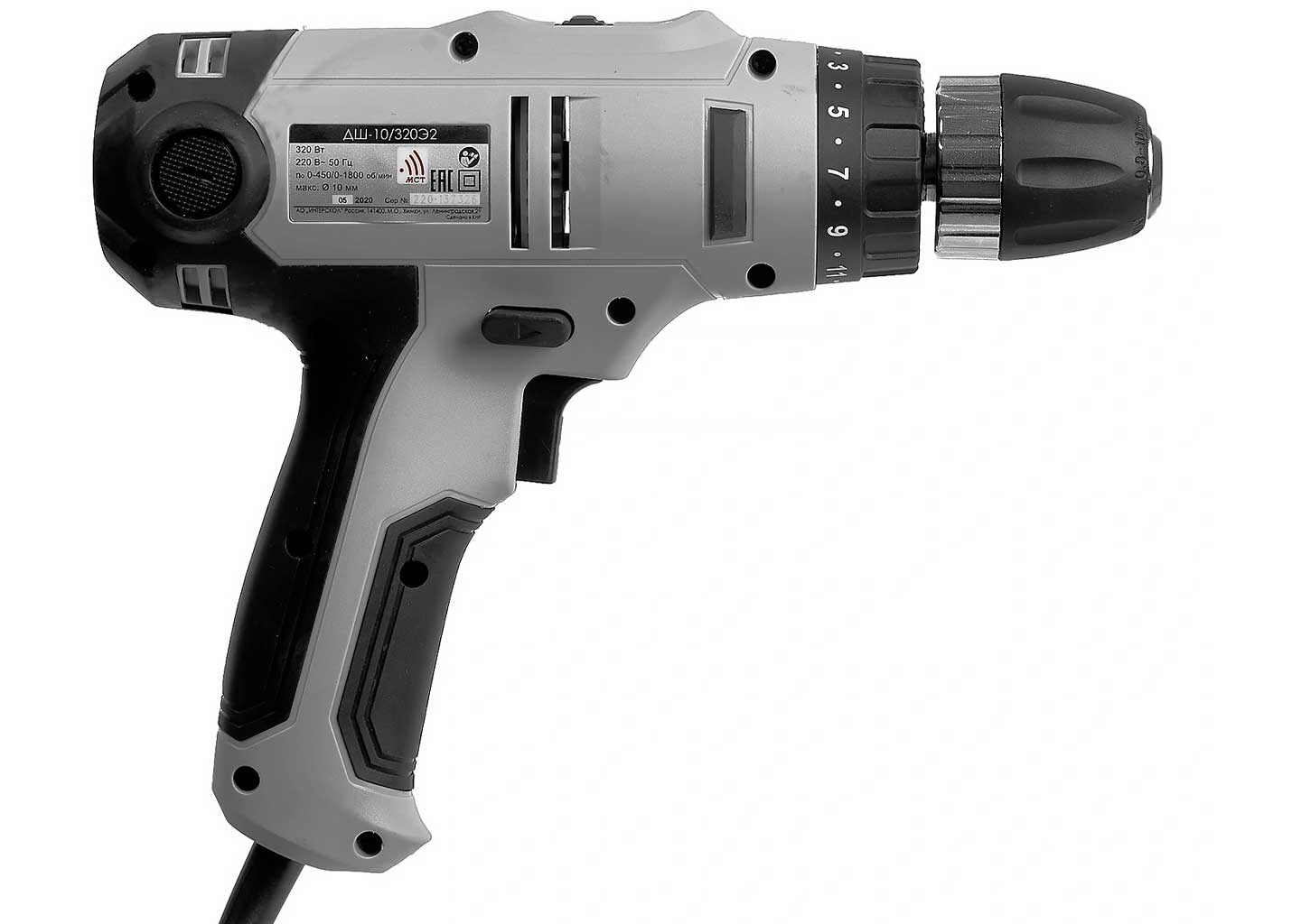Сетевая дрель-шуруповерт Интерскол ДШ-10/320 Э2 Сетевая дрель-шуруповерт Интерскол ДШ-10/320 Э2 — изображение 3