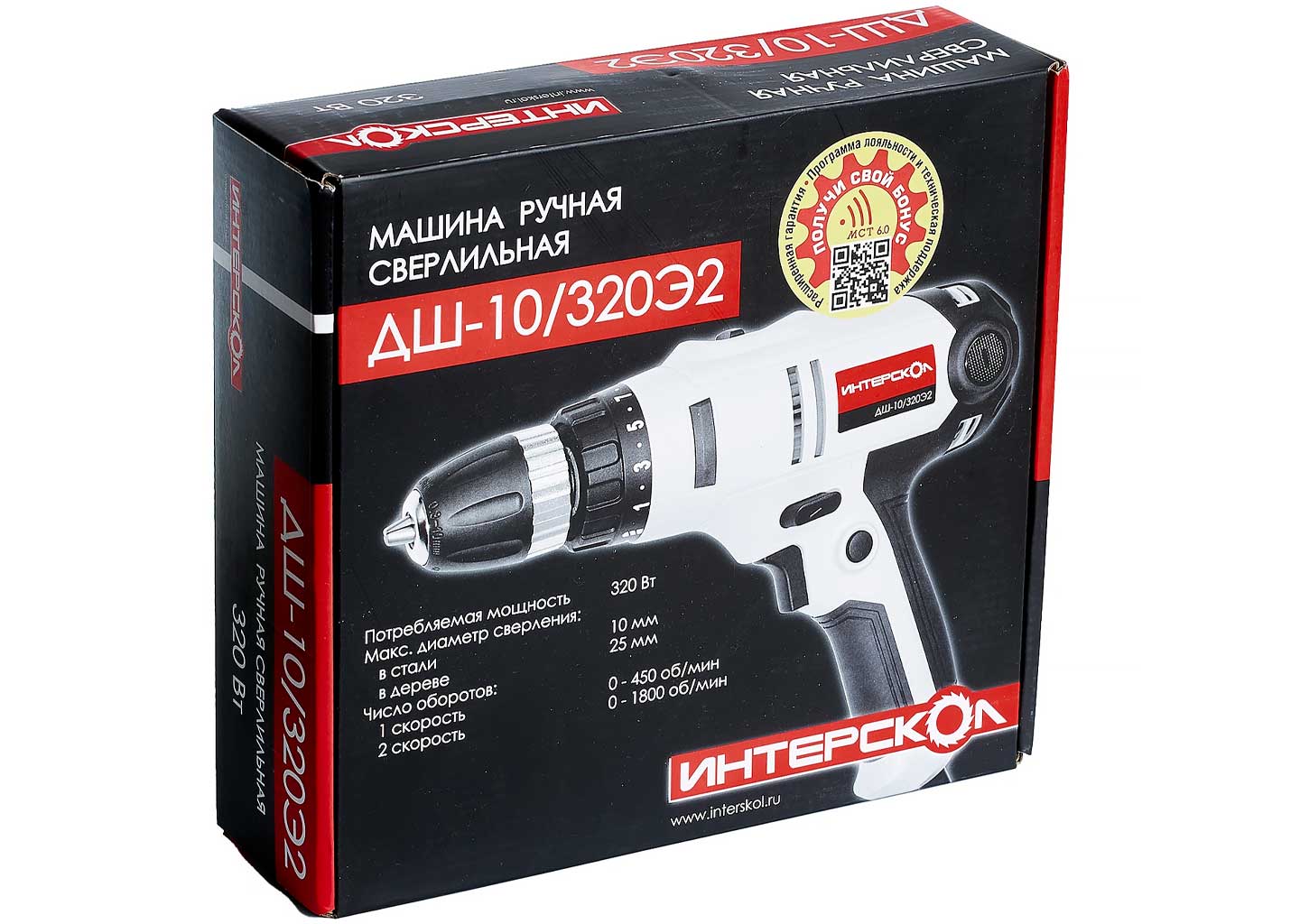 Сетевая дрель-шуруповерт Интерскол ДШ-10/320 Э2 Сетевая дрель-шуруповерт Интерскол ДШ-10/320 Э2 — изображение 4