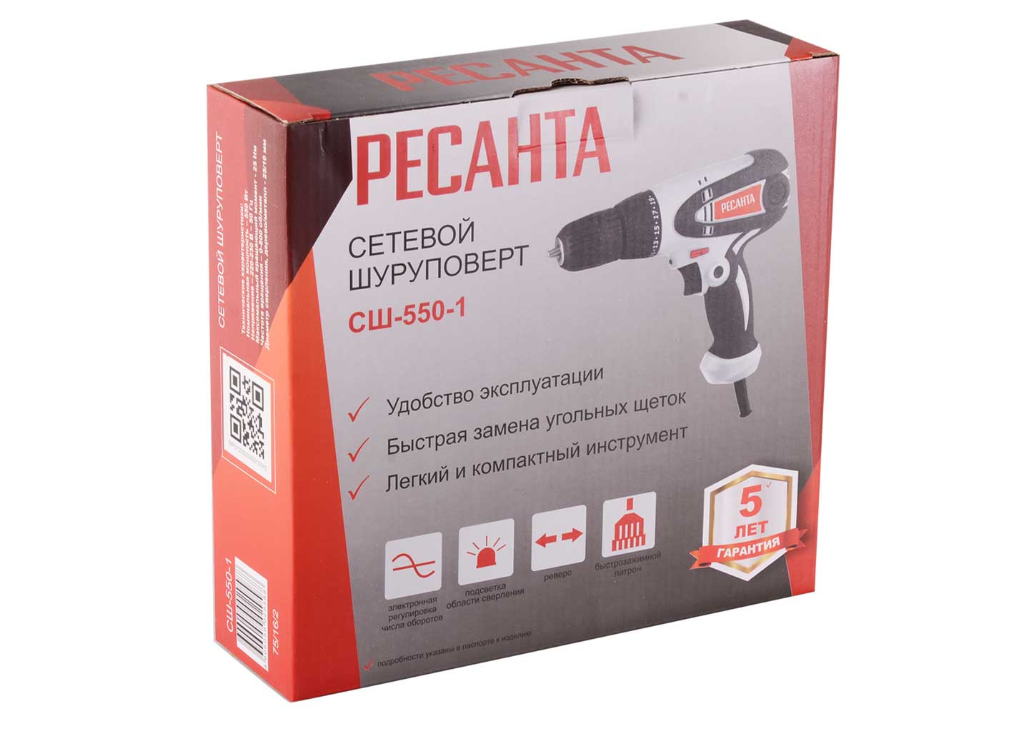 Сетевой шуруповерт Ресанта СШ-550-1 Сетевой шуруповерт Ресанта СШ-550-1 — изображение 2