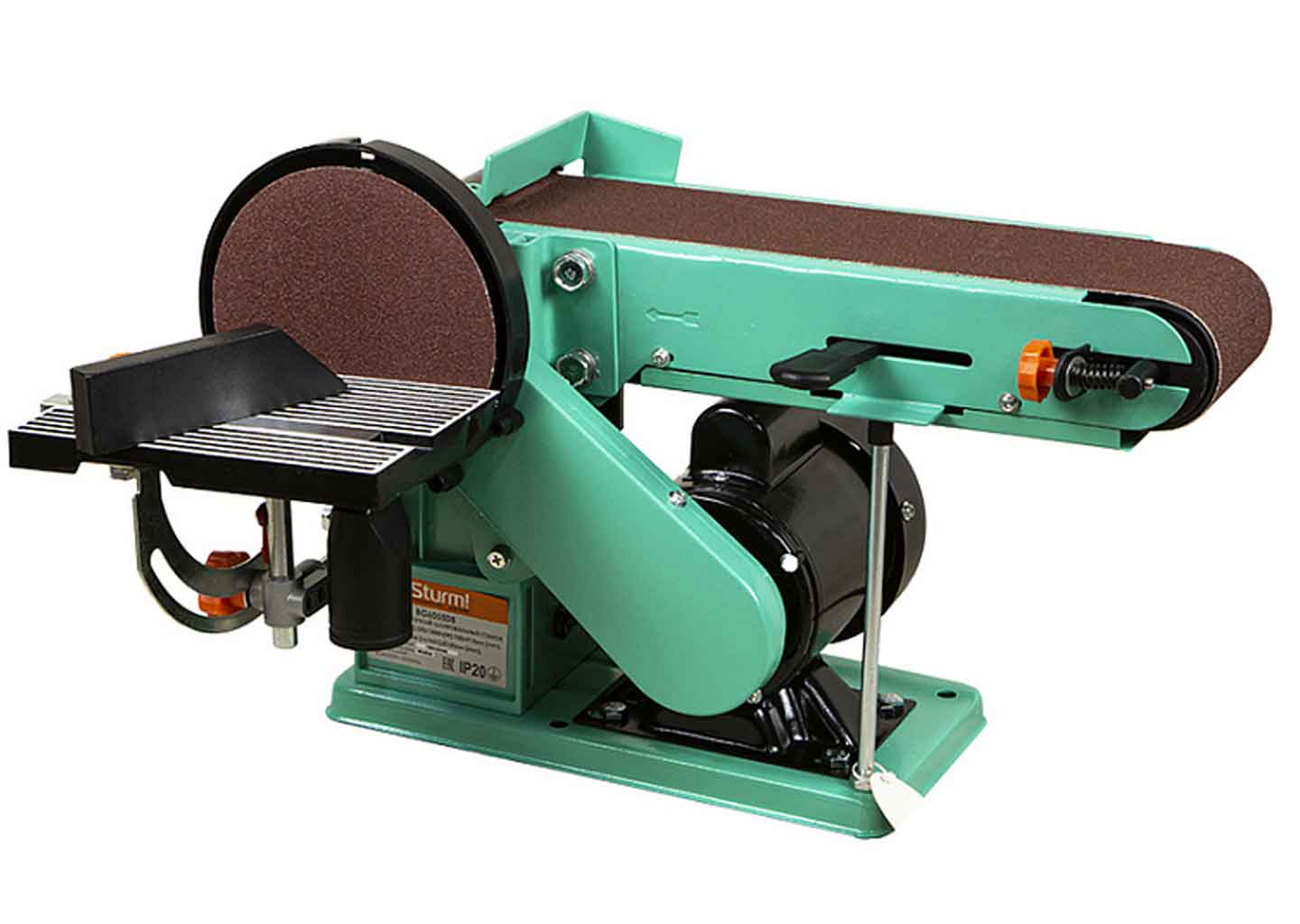 Точильно-шлифовальный станок Sturm BG6055DB с кругом 150 мм и лентой 100×914 мм