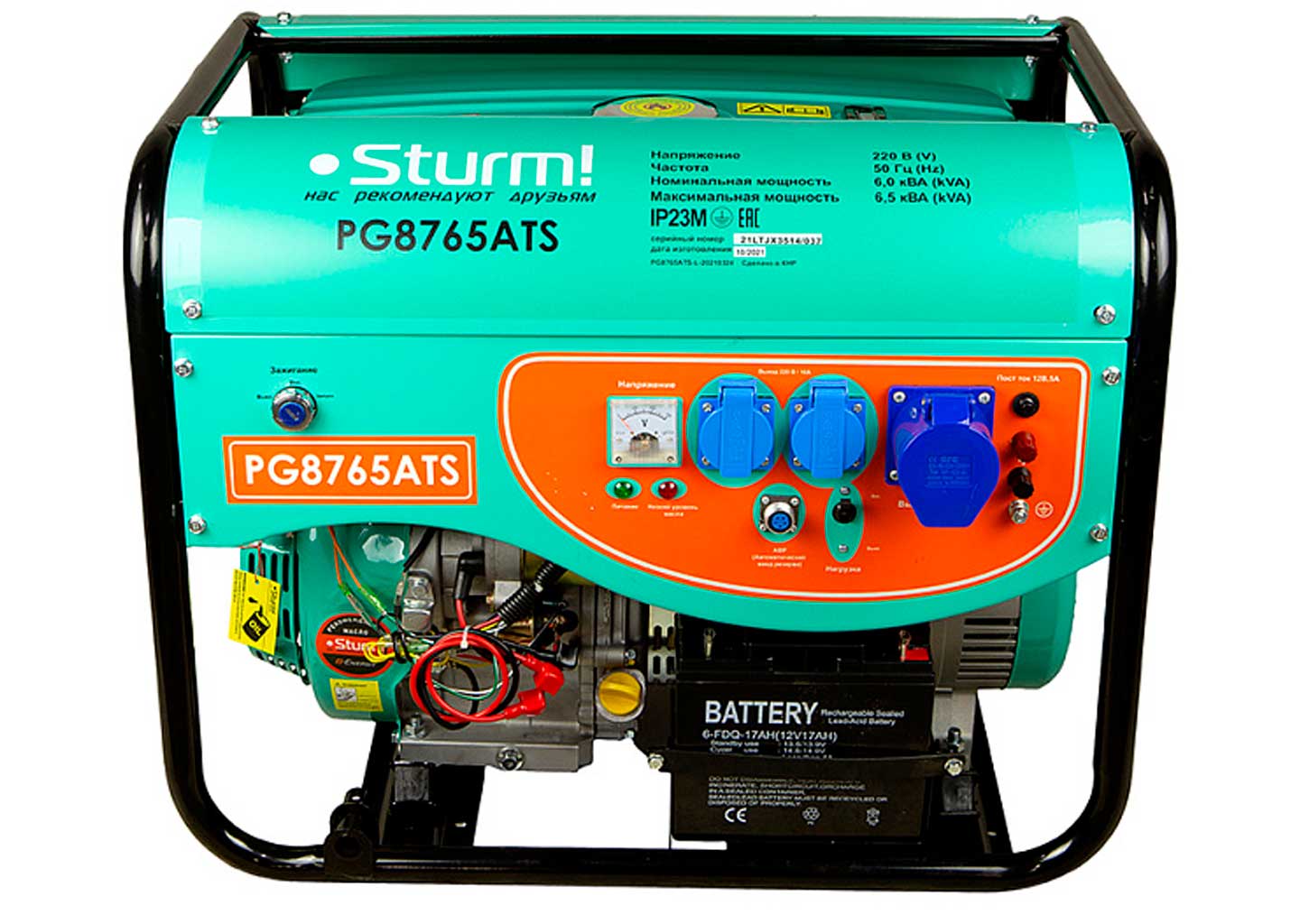 Бензиновый генератор Sturm! PG8765ATS
