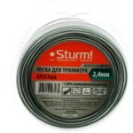 Леска для триммера Sturm BGT3535-2.4-0A-15 круглая Ø 2.4 мм, 15 м, в блистере