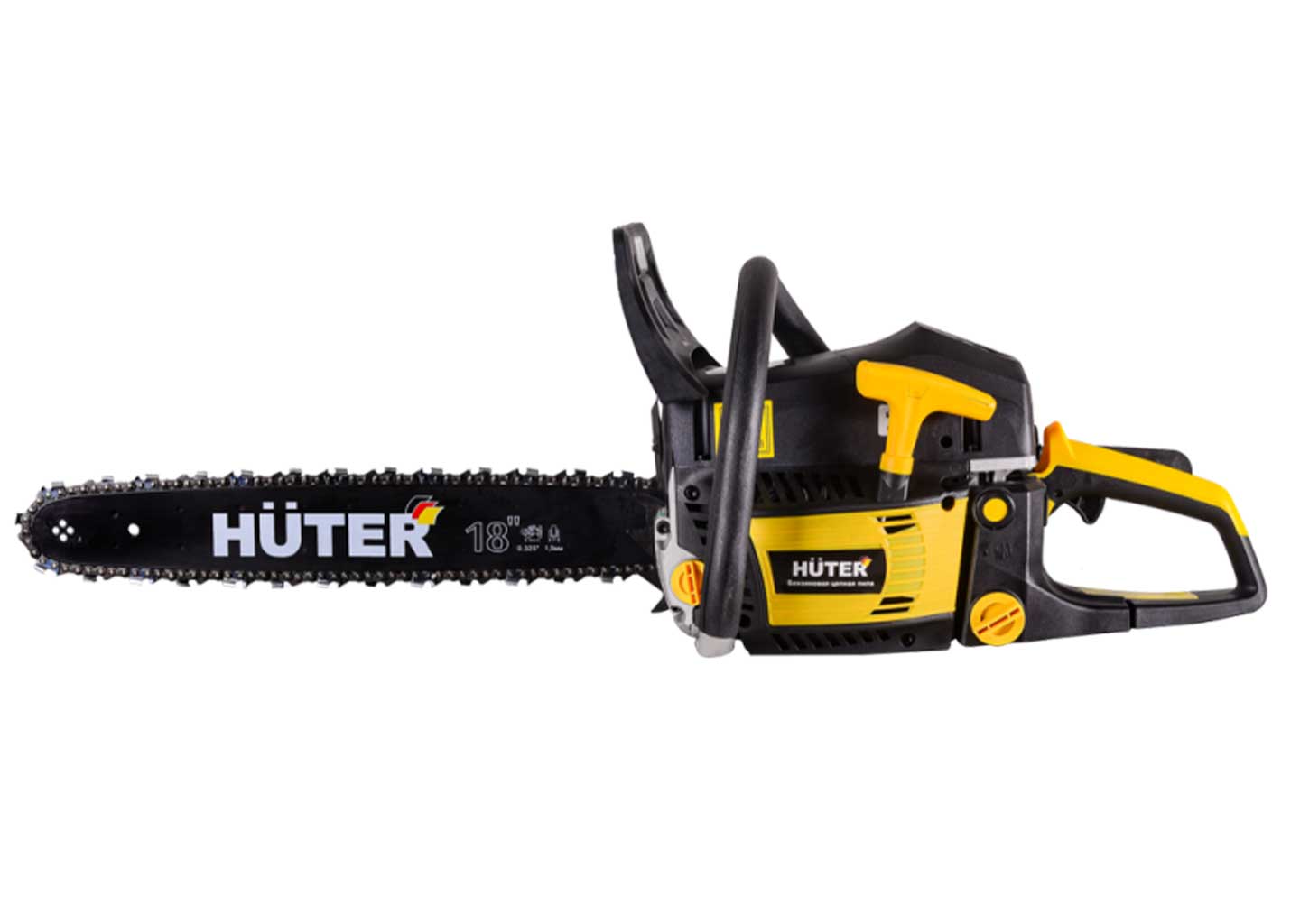 Бензопила Huter BS-6218 бензопила Huter BS-6218 мощностью 4.5 л.с. с шиной 45 см