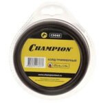 Леска для триммера CHAMPION Nylplus Square Ø2.4 мм 15 м квадратная