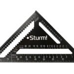 Угольник кровельный Sturm! 2020-07-300 с транспортиром и шкалой