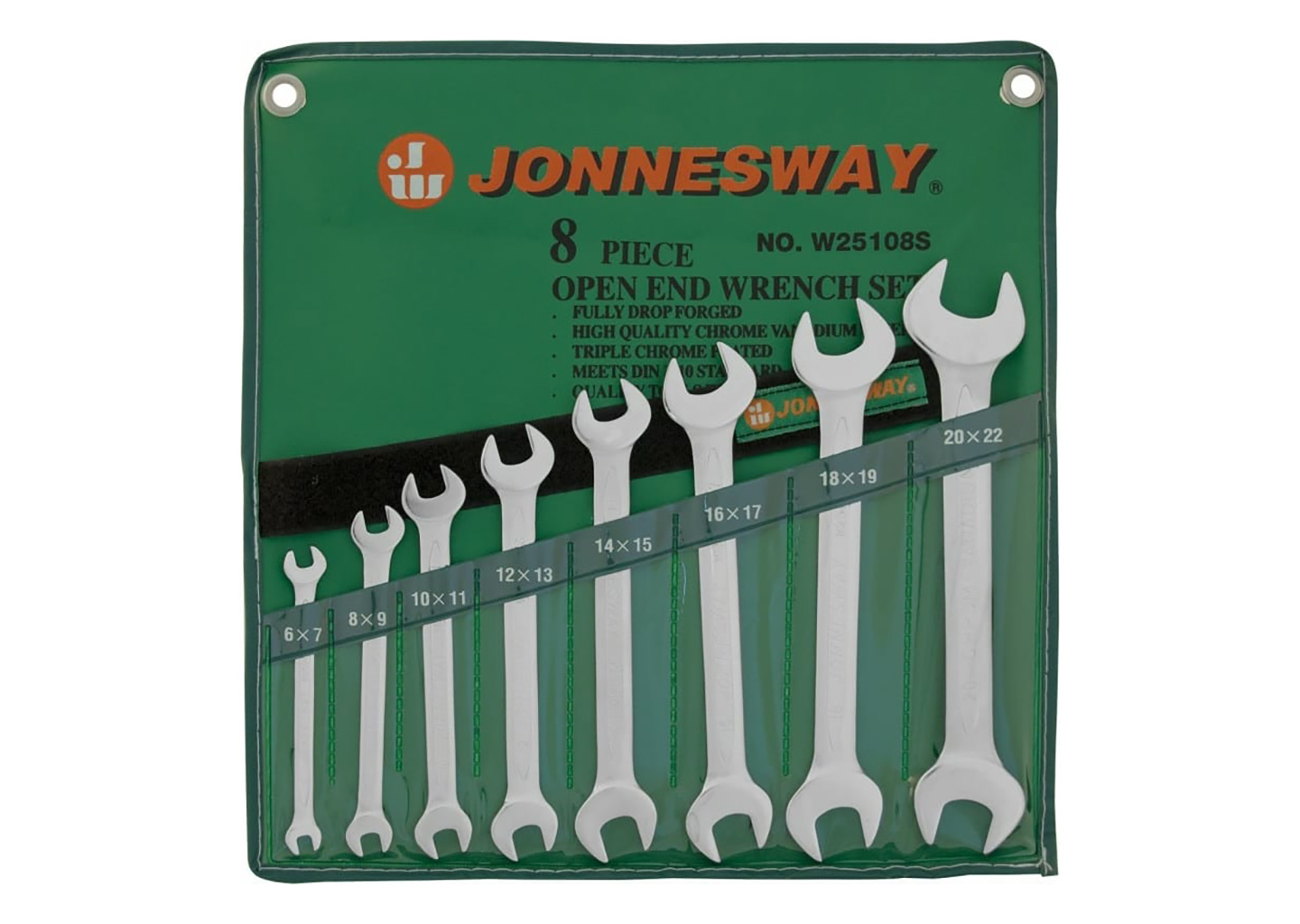Набор гаечных рожковых ключей в сумке Jonnesway W25108S