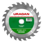 Диск пильный по дереву URAGAN Fast 185x30/20мм 24Т
