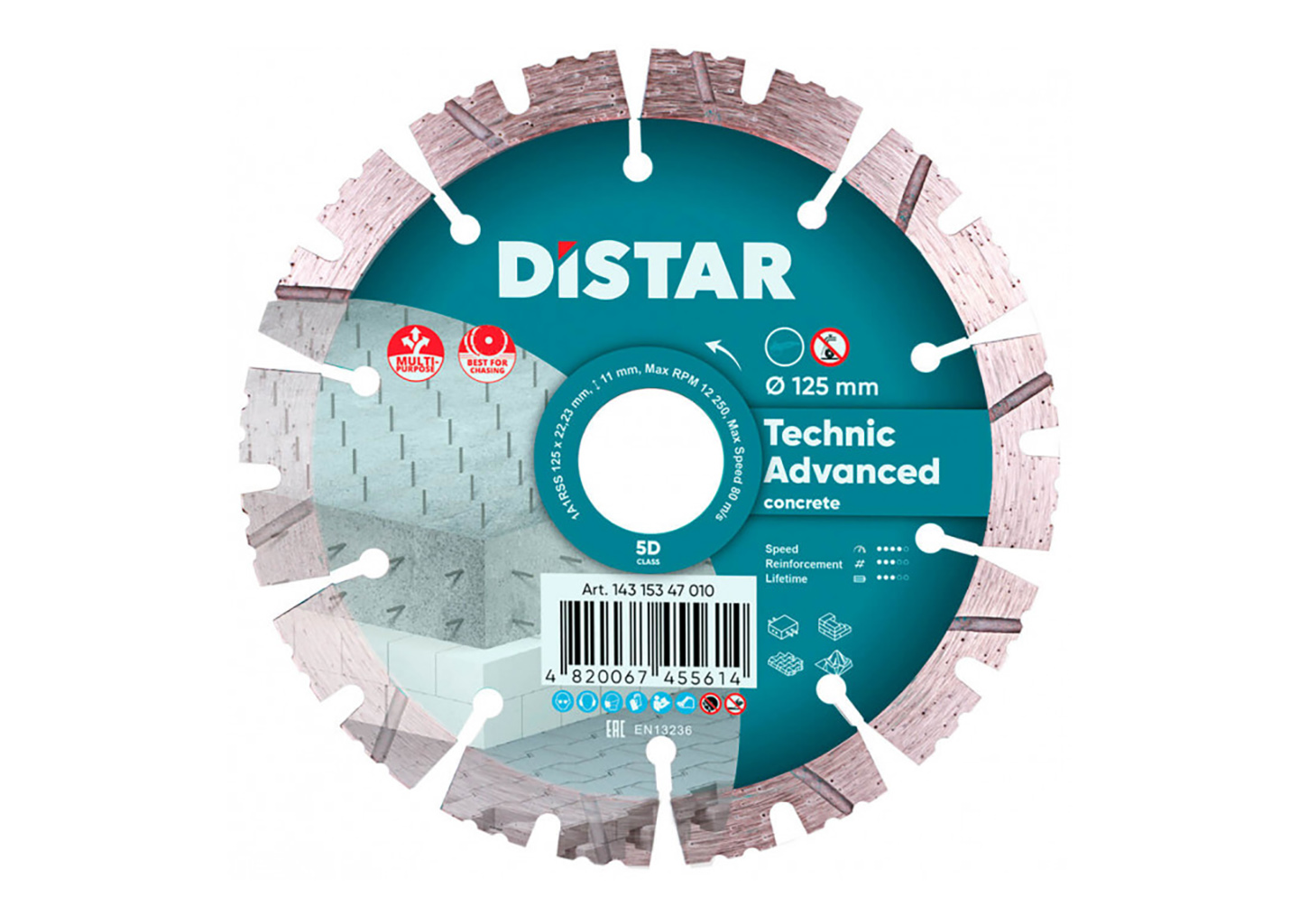Круг алмазный DiStar 1A1RSS/C3-H Technic Advanced