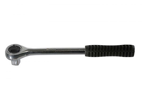 Ключ-трещотка СОЮЗ 1045-15-R1/2C с хромированным покрытием и рифлёной ручкой