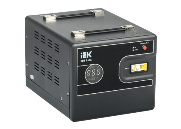 Стабилизатор напряжения переносной IEK HUB IVS21-1-003-13 3кВА