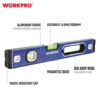 Уровень алюминиевый с магнитной базой WORKPRO PRO PLUS WP262019 — изображение 3