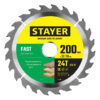 Диск пильный по дереву STAYER Fast 24T 3680-200-32-24