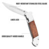 Складной нож WORKPRO 115 мм WP381001