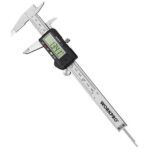 Цифровой штангенциркуль WORKPRO WP266004 с ЖК-дисплеем и глубиномером в защитном кейсе