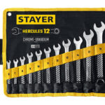 Набор ключей Stayer HERCULES 27081-H12 — 12 штук в нейлоновом чехле