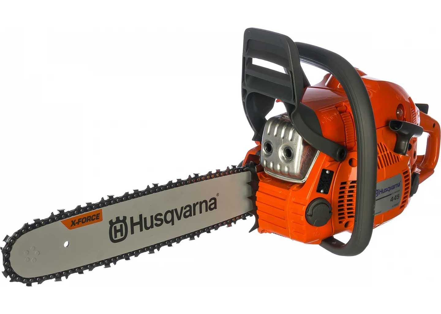 Бензопила Husqvarna 445 II-15", X-TORQ Бензопила Husqvarna 445 с двигателем X-Torq