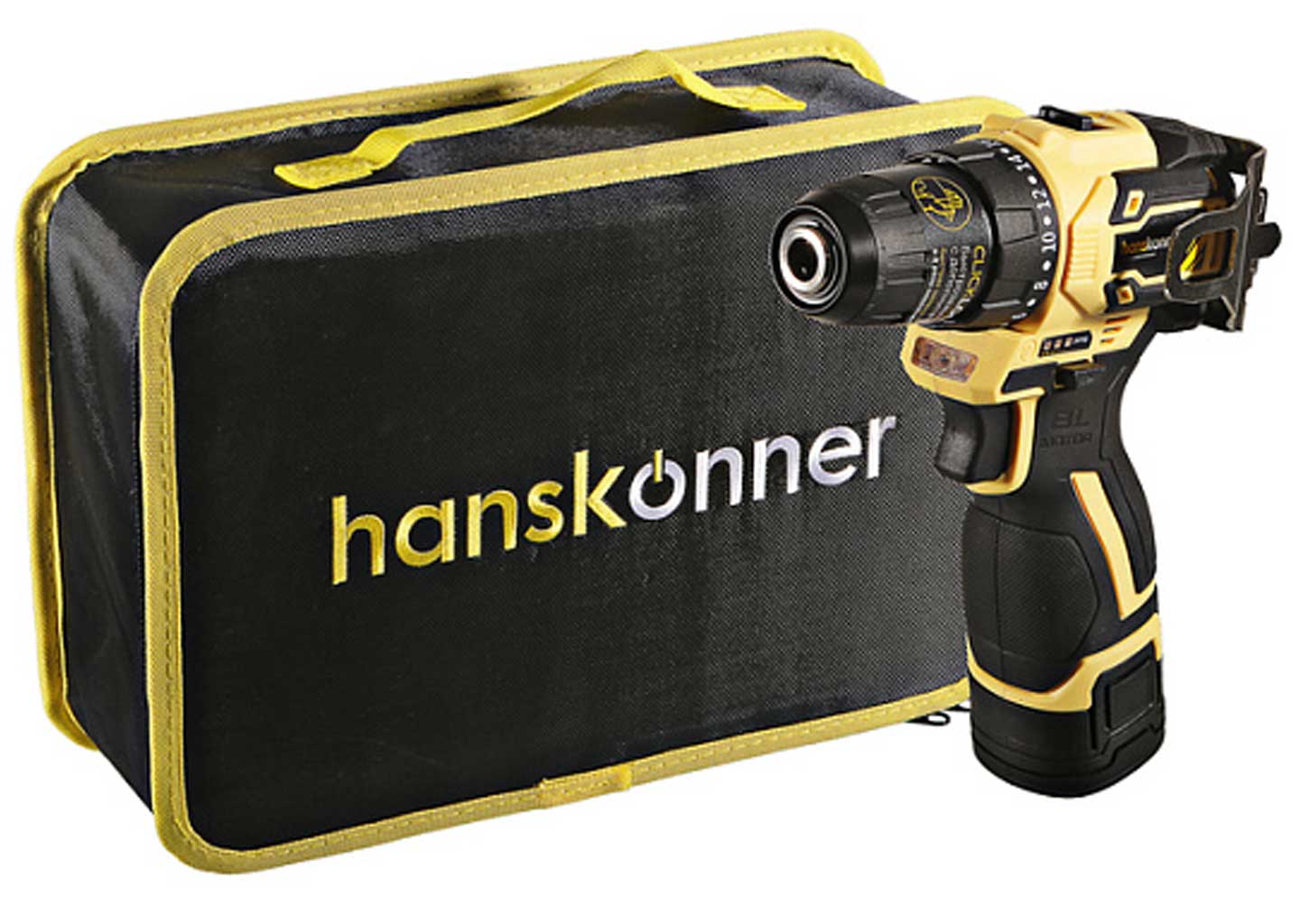 Шуруповерт аккумуляторный Hanskonner HCD1645BLC