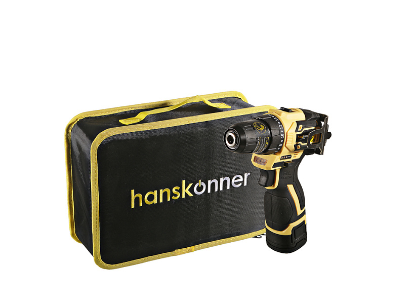 Аккумуляторный шуруповерт Hanskonner HCD1645BLC 14,4 В бесщеточный с двумя АКБ