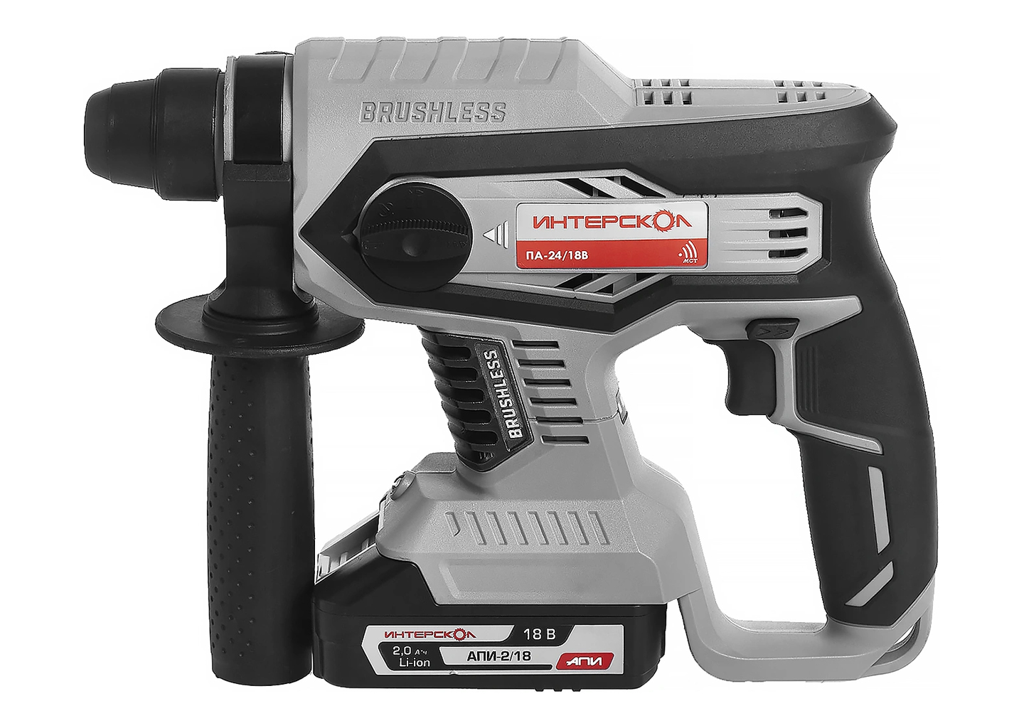 Аккумуляторный перфоратор SDS-Plus Интерскол ПА-24/18В 579.2.2.70 Аккумуляторный перфоратор SDS-Plus Интерскол ПА-24/18В 579.2.2.70 — изображение 2