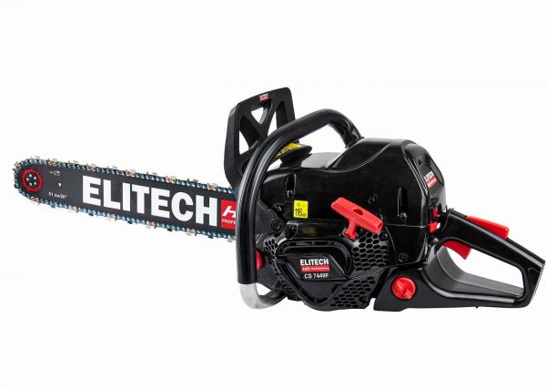 бензопила ELITECH HD CS 7449F с двигателем 4.9 л.с. и шиной 51 см для валки деревьев