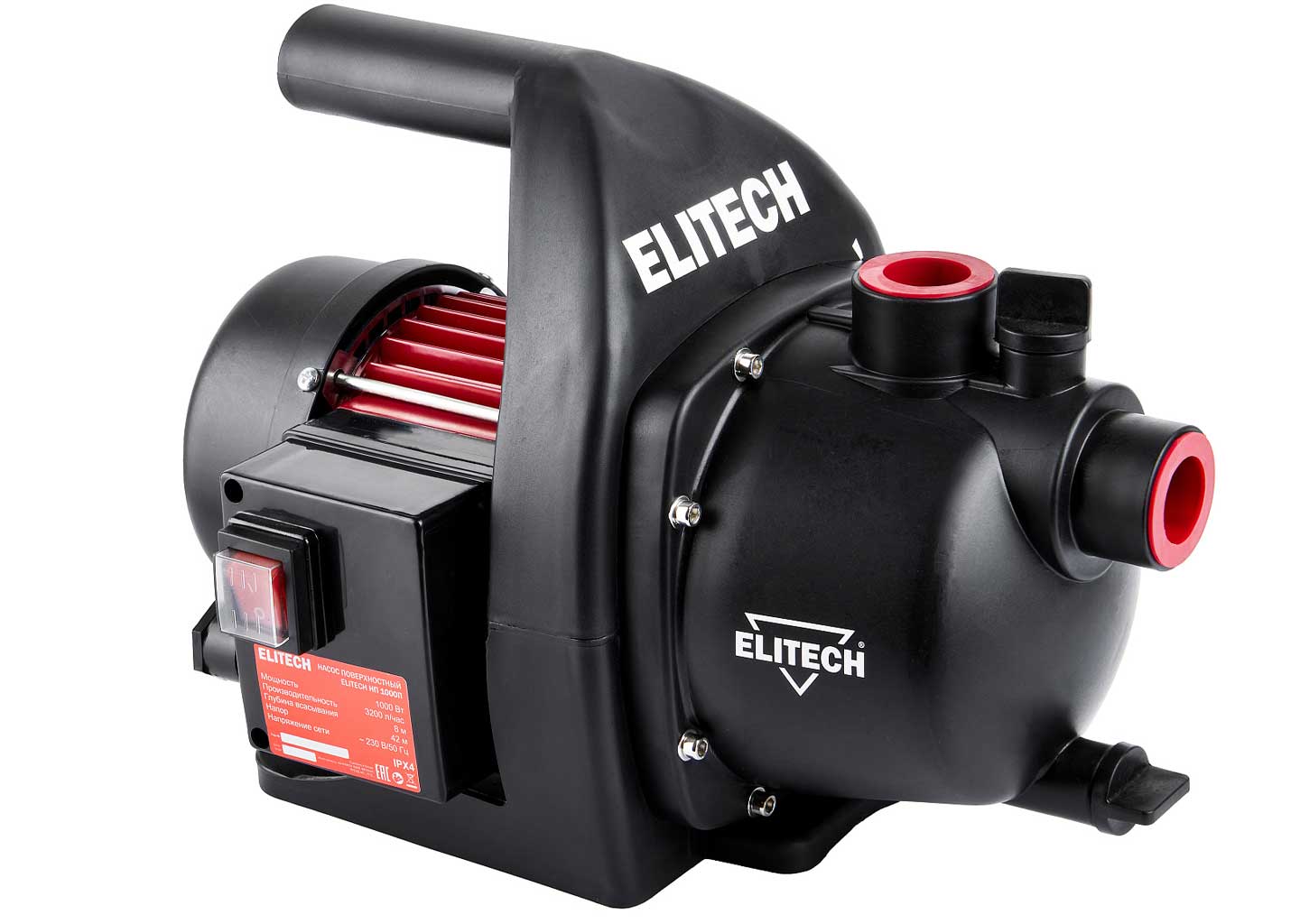 Насос поверхностный Elitech НП 1000П для полива и водоснабжения