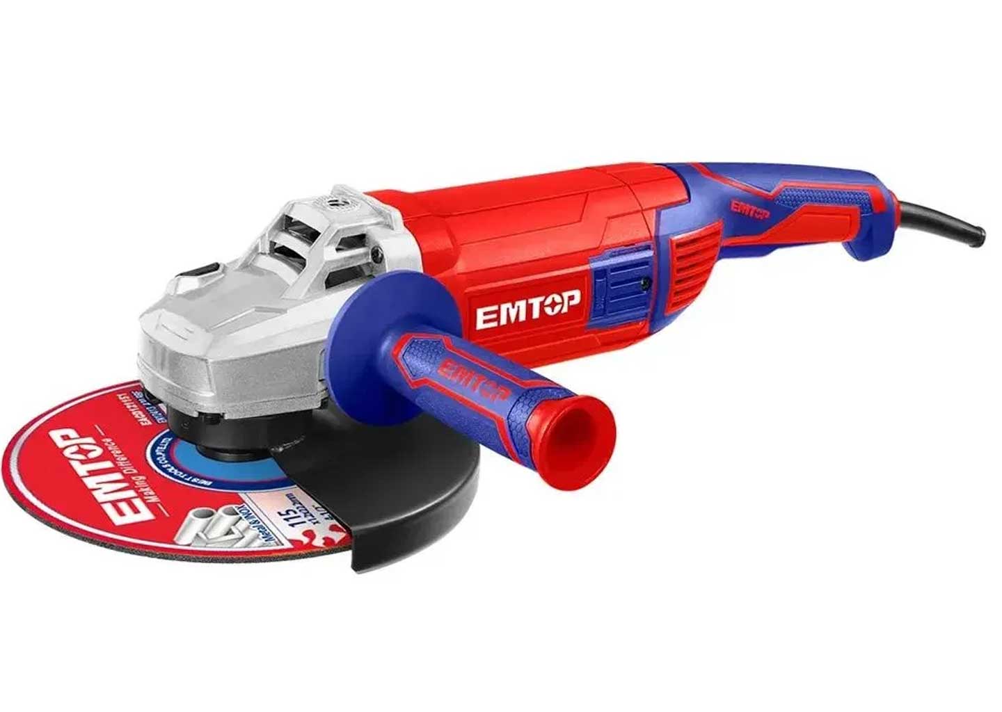 Угловая шлифовальная машина EMTOP EAGR22093 Угловая шлифмашина EMTOP EAGR22093 с рукояткой и щётками