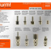 Пневмофитинг M1/4" на F1/8" Sturm! AF1731-14M-18F