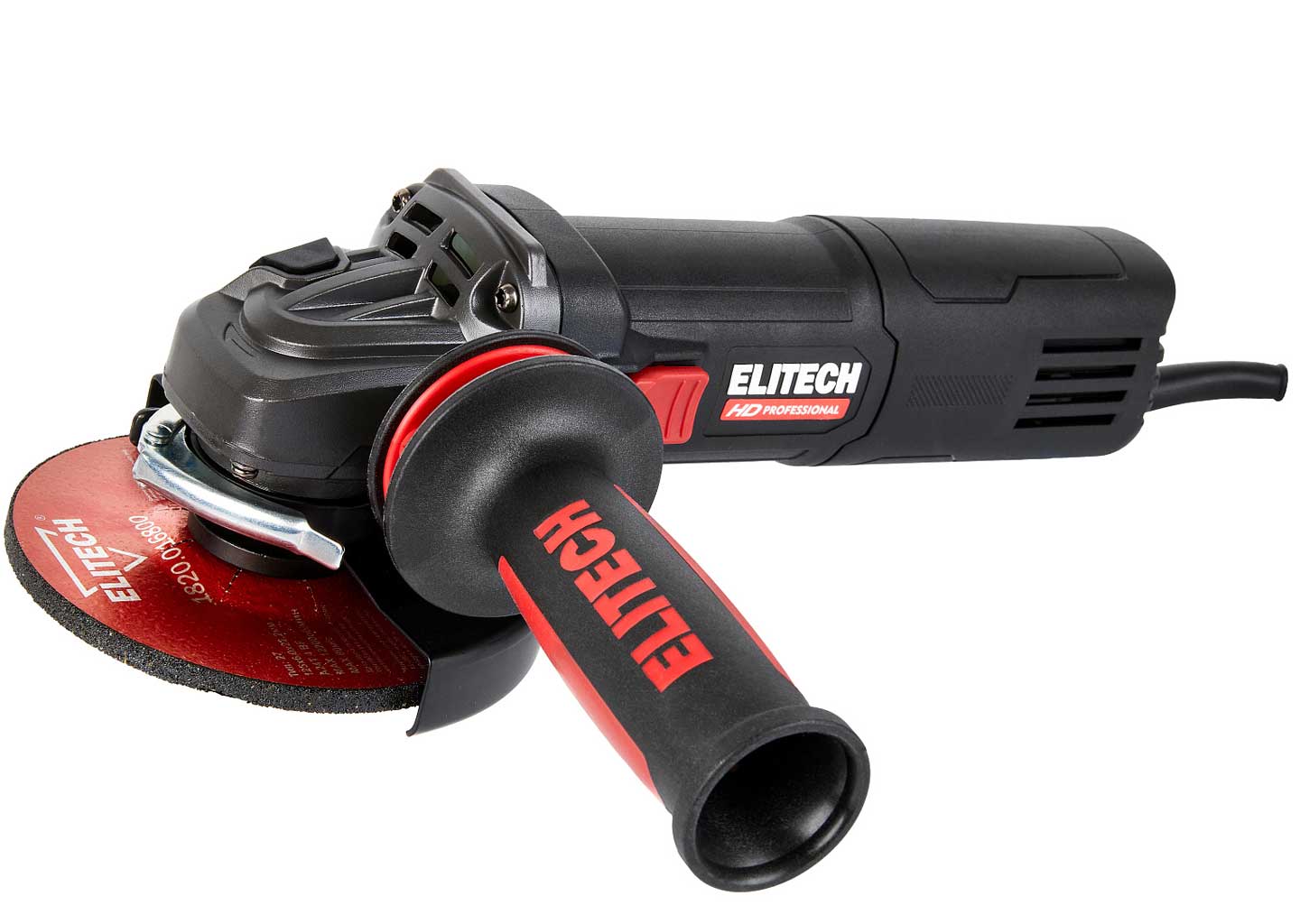 Угловая шлифмашина Elitech AG 1412E (E2213.050.00) HD 205374 Угловая шлифмашина Elitech AG 1412E с рукояткой и кожухом