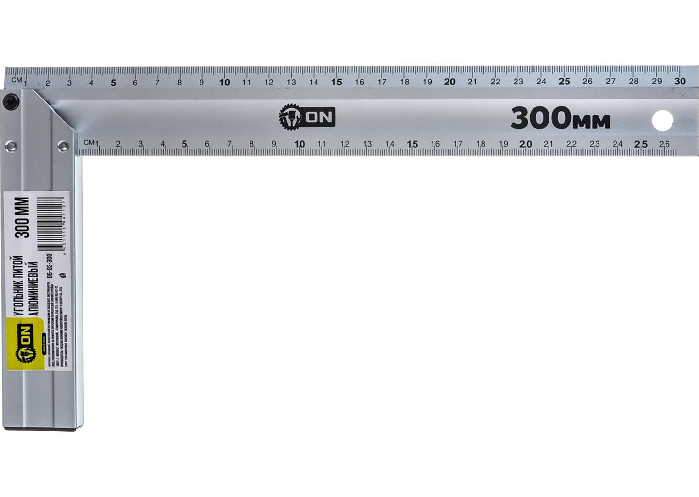 Алюминиевый угольник ON литой 300 мм 05-02-300