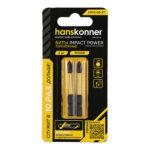 Биты торсионные PH1x50мм ImpactPower Hanskonner HPH1-50-2T