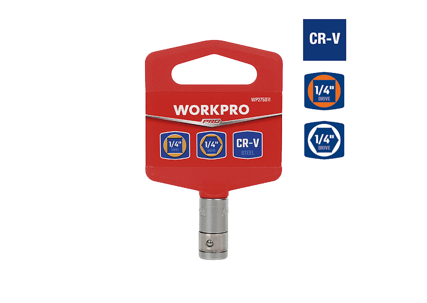 Адаптер для бит 1/4"×1/4" WORKPRO WP275011