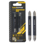 Биты двусторонние PH2xPZ2x65 мм Hanskonner HKPH2PZ2-65D-2