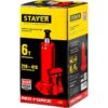 Бутылочный гидравлический домкрат 6 т STAYER RED FORCE 43160-6, 216 - 413 мм, Professional