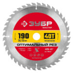 Диск пильный по дереву ЗУБР Оптимальный рез 190x30/20 мм, 40Т 36912-190-30-40_z01
