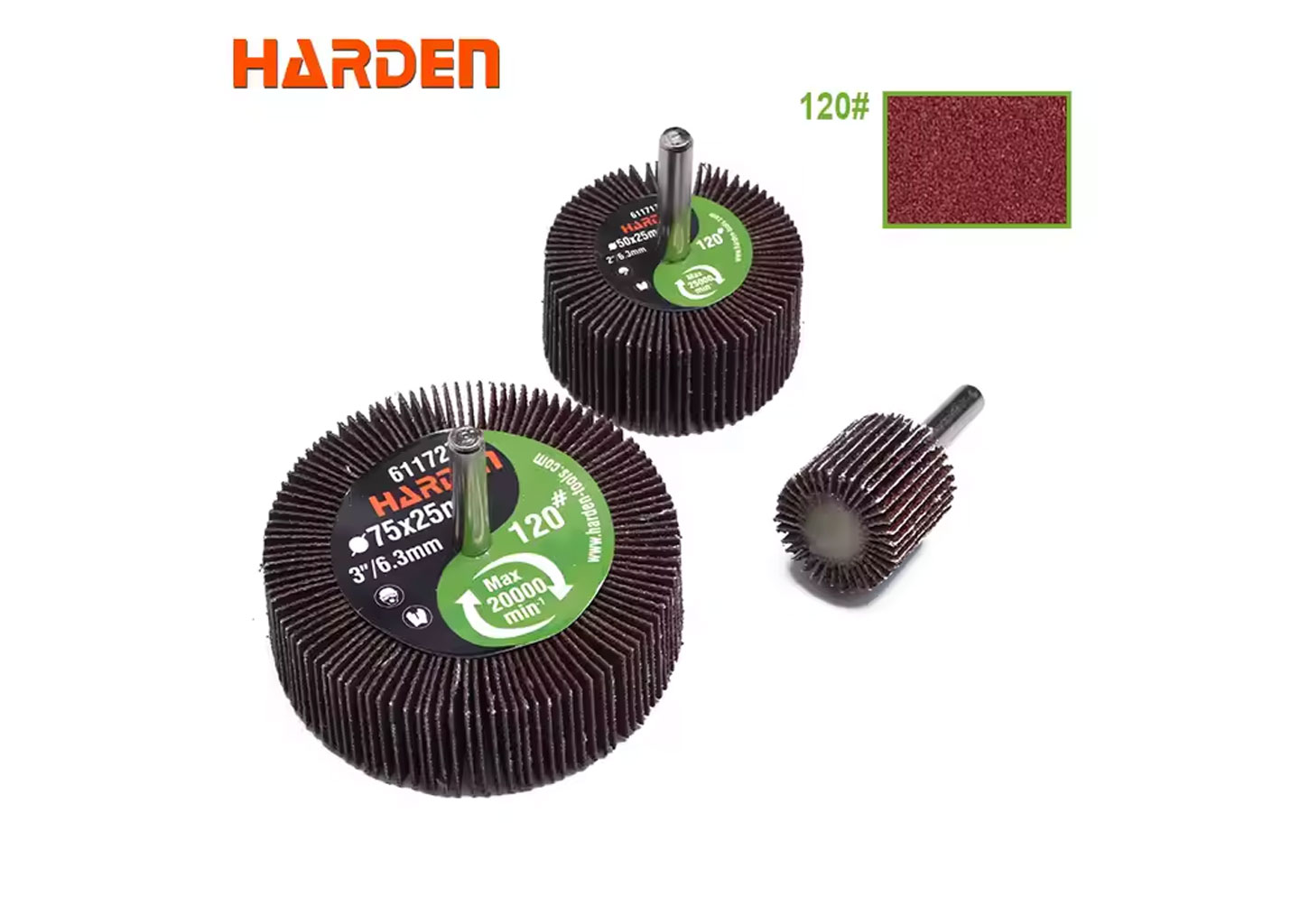 Щетка лепестковая для дрели HARDEN 611717