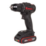 KRESS KU212 20V — бесщеточная дрель-шуруповёрт, 50 Н·м, патрон 13 мм, 2×2 А·ч KROSSPACK