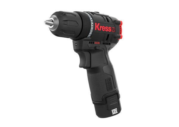 Дрель-шуруповерт аккумуляторная ударная KRESS KUC12 12V 40Нм