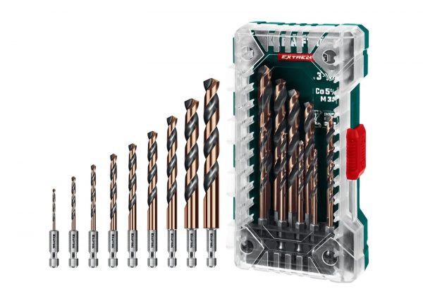 Набор сверл по металлу для винтовёртов и шуруповертов KRAFTOOL НЕХ-1/4″ 29652-H10