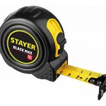 Рулетка с двумя фиксаторами STAYER BlackMax Professional 3410-010