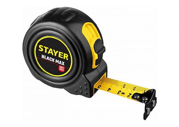 Рулетка с двумя фиксаторами STAYER BlackMax Professional 3410-010