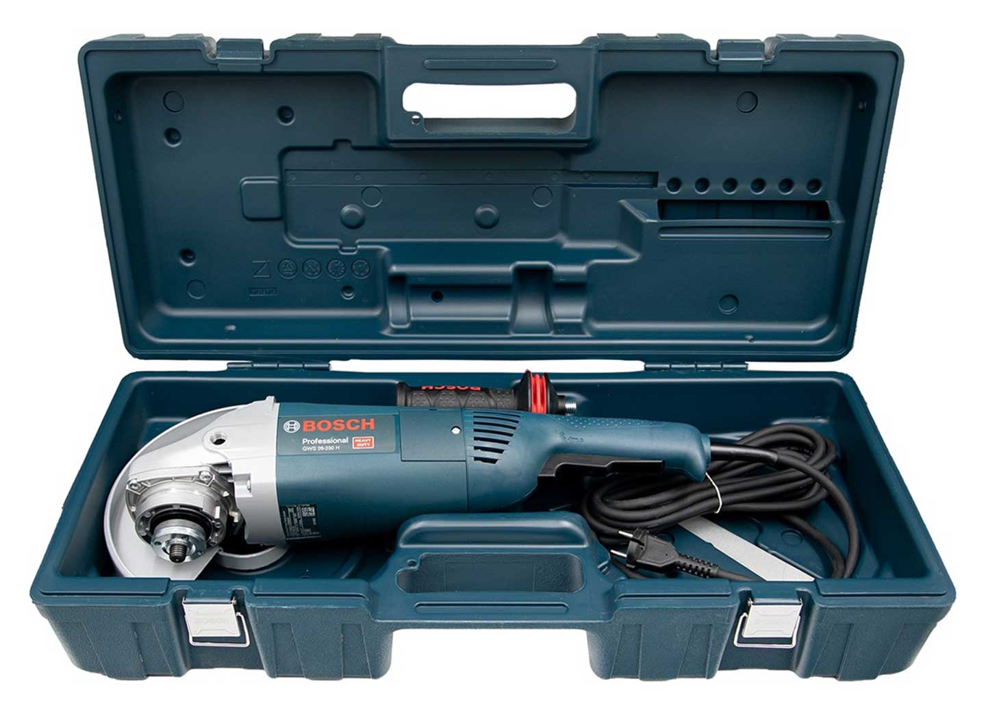 Угловая шлифмашина Bosch GWS 26-230 H 0601856100 кейс Угловая шлифмашина Bosch GWS 26-230 H с кейсом, 2600 Вт