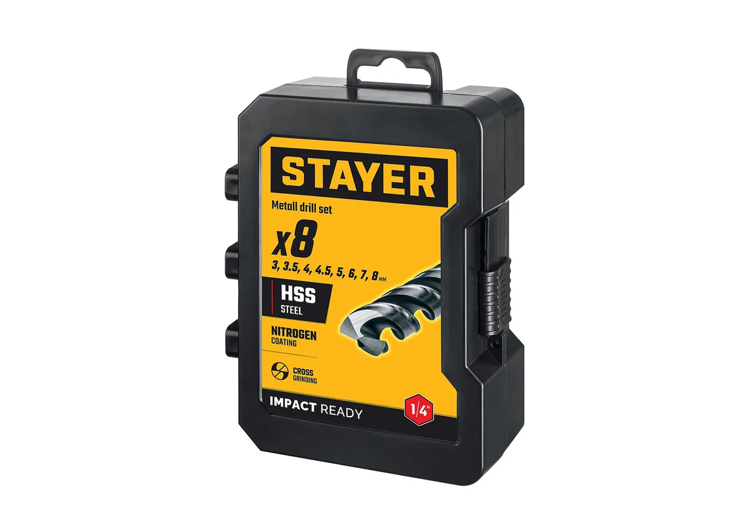 Набор сверл по металлу для винтовёртов и шуруповертов STAYER IMPACT READY 29603-H8