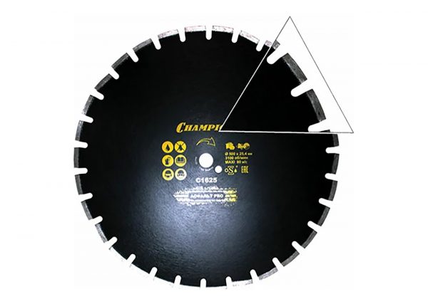 Алмазный диск CHAMPION асфальт PRO Asphafight C1625