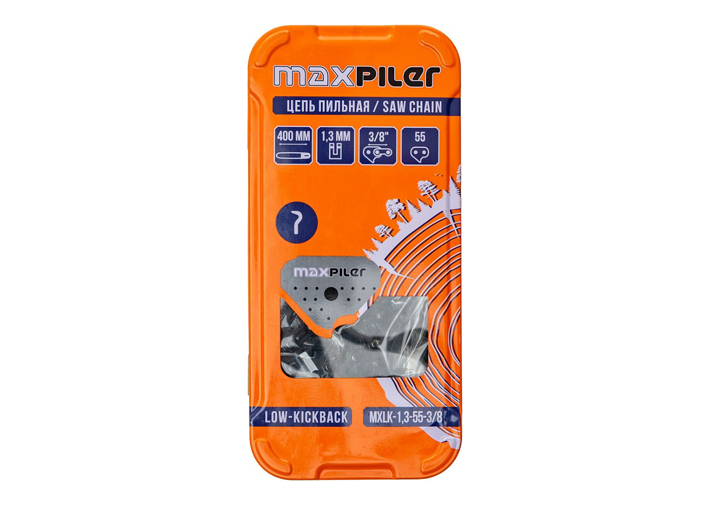 Цепь для цепной пилы MAXPILER MXLK-1,3-55-3/8 Цепь для цепной пилы MAXPILER MXLK-1,3-55-3/8