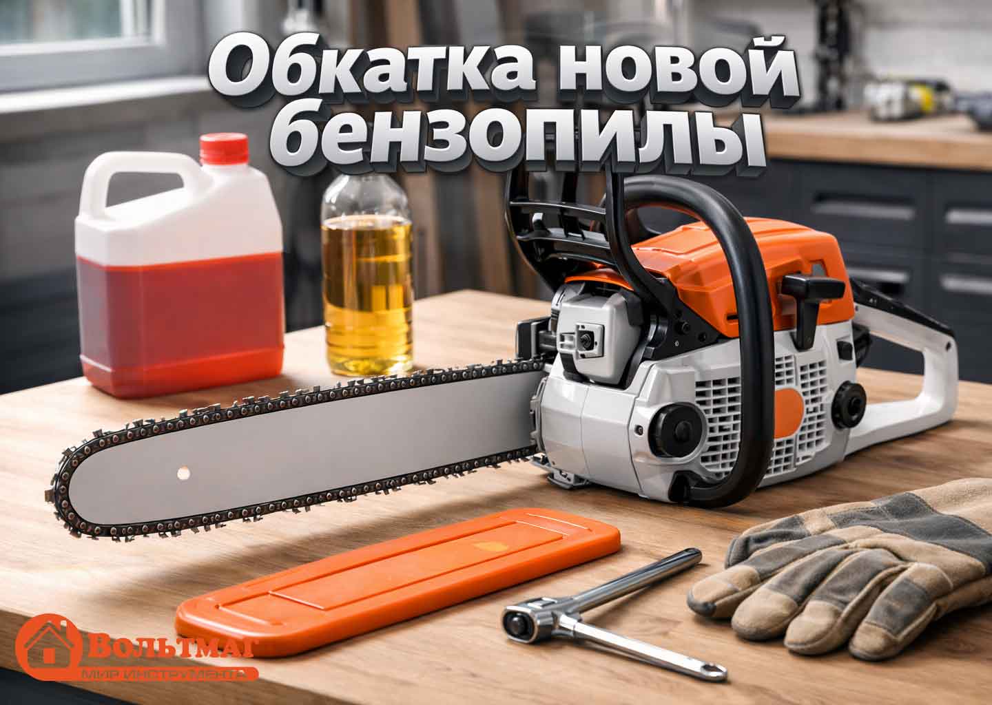 Новая бензопила перед первым запуском и обкаткой