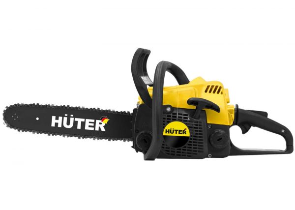 бензопила Huter MS-180 PRO с 14-дюймовой шиной крупным планом