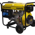 дизельный генератор Champion DG6501E с панелью на 230 В и транспортировочной рамой